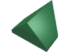 Набор LEGO Slope Brick 45В° 1 x 2 Double / Inverted with Bottom Pin, Зеленый