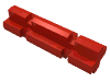Technic Axle 2 Notched, Красный Набор LEGO Technic Axle 2 Notched, Красный