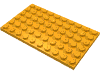 Набор LEGO Plate 6 x 10, Medium Orange