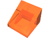 Набор LEGO Slope 30В° 1 x 1 x 2/3 [Cheese Slope], Trans-Neon Orange