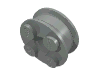 Набор LEGO Wheel Freestyle with Pin Hole, Светло-серый