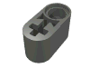 Technic Beam 1 x 2 Thick with Pin Hole and Axle Hole, Dark Bluish Gray Набор LEGO Technic Beam 1 x 2 Thick with Pin Hole and Axle Hole, Dark Bluish Gray