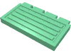 Набор LEGO Hinge Train Gate 2 x 4, Medium Green