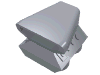Набор LEGO Vehicle Air Scoop [2 x 2 Base], Серебристый металлик