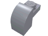 Набор LEGO Brick Curved 1 x 2 x 1 1/3 with Curved Top, Серебристый металлик