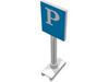 Набор LEGO Road Sign Square-Tall with Parking 'P' Print, Белый