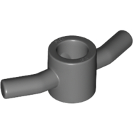 Minifig Spiral Pole Attachment - 2 Bent Handles and 3 Internal Splines