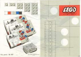 Набор LEGO 520-12 2 x 2 Пластины - Красные