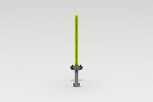 Набор LEGO MOC-0697 Лазерный меч (зеленый)