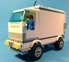 Набор LEGO MOC-0907 Белый фургон для службы доставки