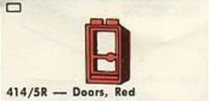 Набор LEGO 414.5R Двери - красные