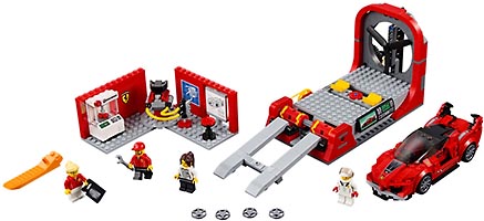 Набор LEGO Феррари FXX K и Центр разработки и проектирования