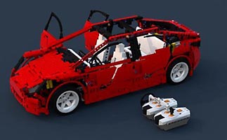 Набор LEGO MOC-5009 Тесла Модель 3