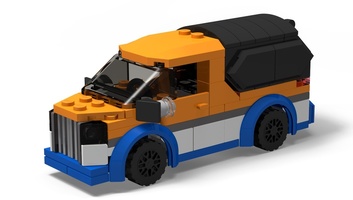 Набор LEGO MOC-9441 4 wide cargo truck