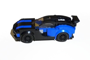 Набор LEGO MOC-9996 75878 Blue Striped Racer
