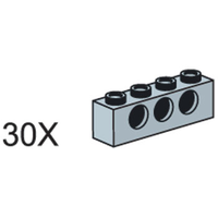 Набор LEGO 5003207 Серые кирпичики Техник, 1 x 4
