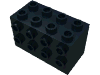 Деталь LEGO Brick Special 2 x 4 x 2 with Studs on Sides, Черный