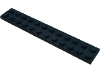 Деталь LEGO Пластина 2 x 12, Черный