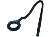 Деталь LEGO Minifig Whip [aka Plant Vine], Черный