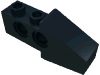 Деталь LEGO Technic Slope Short (Wing Front), Черный