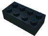 Деталь LEGO Кирпичик 2 x 4, Черный