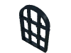Деталь LEGO Window 1 x 2 x 2 & 2/3 Pane Twisted Bar with Rounded Top, Черный