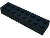 Деталь LEGO Кирпичик 2 x 8, Черный
