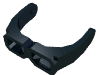 Деталь LEGO Minifig Visor Goggles, Черный