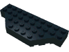 Деталь LEGO Brick Wedged 4 x 10 with Cut Corners, Черный