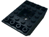 Деталь LEGO Slope Inverted 45° 6 x 4 Double with Recessed Center, Черный