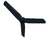 Деталь LEGO Propeller 3 Blade 9 Diameter, Черный