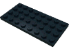 Деталь LEGO Пластина 4 x 8, Черный