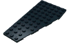 Деталь LEGO Пластина-клин левая 6 x 12, Черный