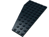 Деталь LEGO Пластина-клин правая 6 x 12, Черный