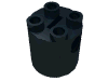 Деталь LEGO Brick, Round 2 x 2 x 2 Robot Body [Undetermined Bottom Type], Черный
