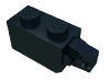 Деталь LEGO Hinge Brick 1 x 2 Locking with 1 Finger Vertical End, Черный