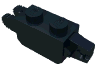 Деталь LEGO Hinge Brick 1 x 2 Locking with 1 Finger Vertical End and 2 Fingers Vertical End, Черный
