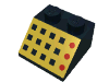 Набор LEGO Slope 45В° 2 x 2 with 12 Buttons, 3 Red Lamps, Yellow Panel Print, Черный