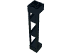 Деталь LEGO Support 2 x 2 x 10 Girder Triangular Vertical - Type 1 - Solid Top, 3 Posts, Черный