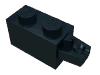 Деталь LEGO Hinge Brick 1 x 2 Locking with 1 Finger Horizontal End, Черный