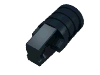 Деталь LEGO Hinge Cylinder 1 x 2 Locking with 1 Finger and Axle Hole On Ends, Черный