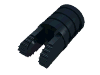 Деталь LEGO Hinge Cylinder 1 x 2 Locking with 2 Click Fingers and Axle Hole, Черный