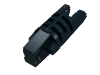 Деталь LEGO Hinge Cylinder 1 x 3 Locking with 1 Finger and 2 Fingers On Ends, without Hole, Черный