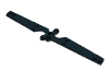 Деталь LEGO Propeller 2 Blade 4 x 22, Черный