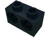 Деталь LEGO Кирпичик Technic 1 x 2, Черный