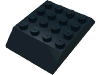 Деталь LEGO Скос двойной 45° 6 x 4, Черный