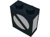 Набор LEGO Brick 1 x 2 x 2 with Inside Axleholder and Train Point Print switch, Черный