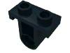 Деталь LEGO Technic Pin Connector Plate with One Hole (Single on Bottom), Черный