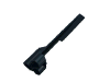 Деталь LEGO Technic Fairing # 7 Small Long, Large Hole, Side A, Черный