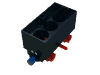 Набор LEGO Train Battery Box Car with Black Base, Red Wheels and Magnets, Черный